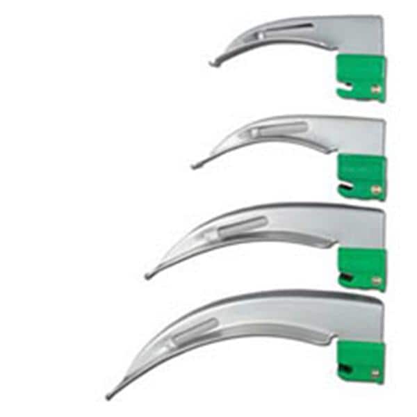 GreenLine/D Laryngoscope Blade Macintosh #4 Adult Fiber Optic Disposable