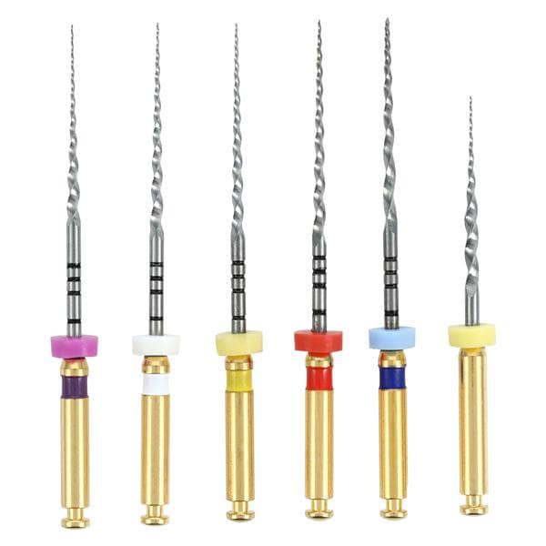 EdgeTaper Endo File 25 mm Size Assorted Nickel Titanium Assorted Assorted 6/Pk - EdgeTaper Endo File 25 mm Size Assorted Nickel Titanium Assorted Assorted 6/Pk - Image 1