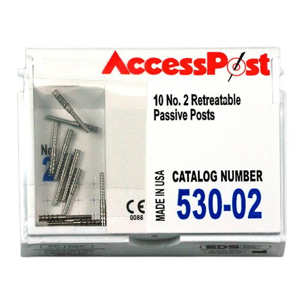 AccessPost Posts Stainless Steel Size 1.35 mm Blue 10/Bx