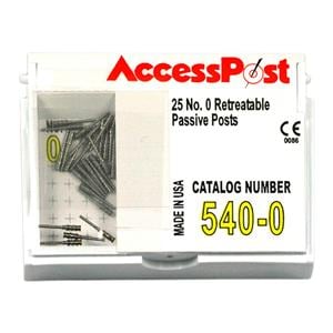 AccessPost Posts Stainless Steel Size Yellow 25/Bx