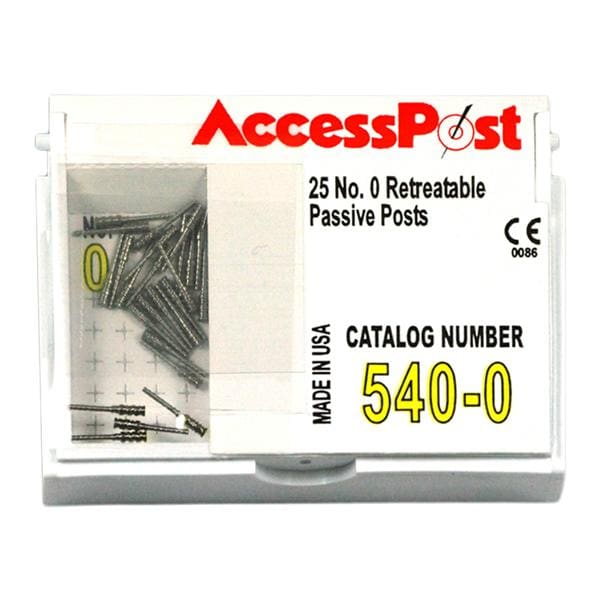 AccessPost Posts Stainless Steel Size Yellow 25/Bx