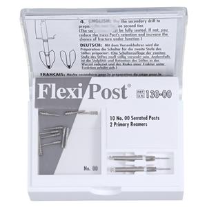 Flexi-Post Posts Stainless Steel Size White Parallel Sided 10/Pk