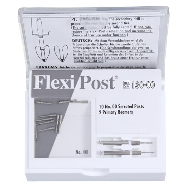 Flexi-Post Posts Stainless Steel Size White Parallel Sided 10/Pk