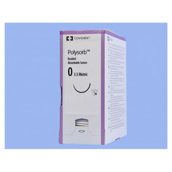 Polysorb Suture 0 27" Polyester Braid GS-11 Undyed 36/Ca