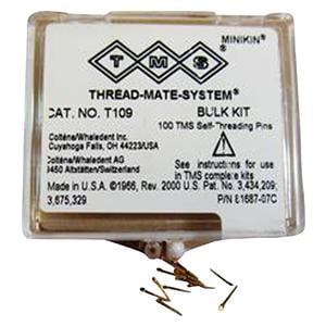 TMS Pins Stainless Steel Self Shearing Bulk Kit T-109 Minikin 0.017 in 100/Bx