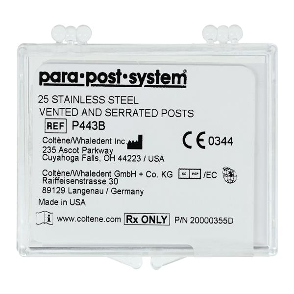 ParaPost Posts Stainless Steel Bulk Kit Size 0.036 in Brown 25/Vl