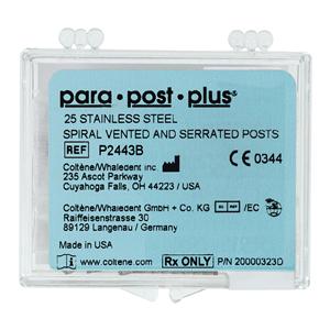 ParaPost Plus Posts Stainless Steel Size 0.036 in Brown 25/Vl