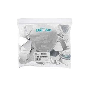 Dri-Aids Silver Silver Coated Cotton Roll Substitute White Small 250/Bx
