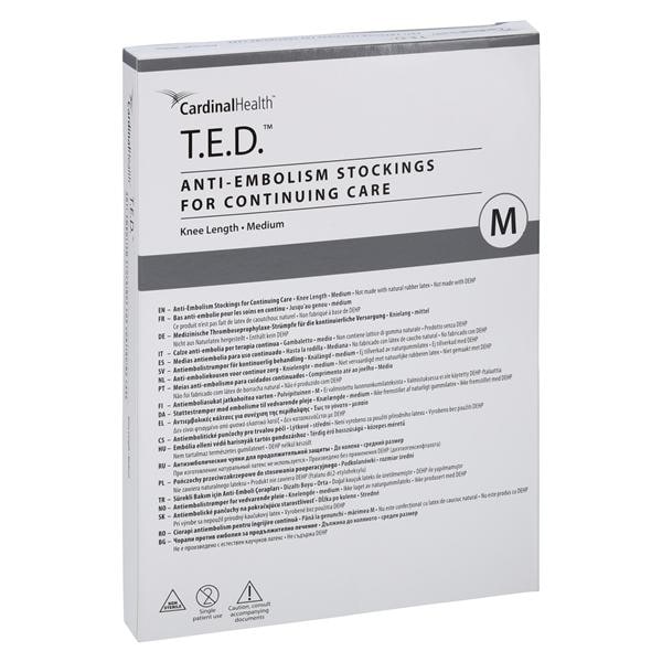 T.E.D. Anti-Embolism Stocking Knee High Medium 17" White, 12 PR/BX