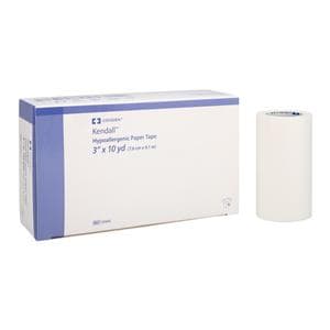 Kendall Medical Tape Paper 3"x10yd White Non-Sterile 4/Bx