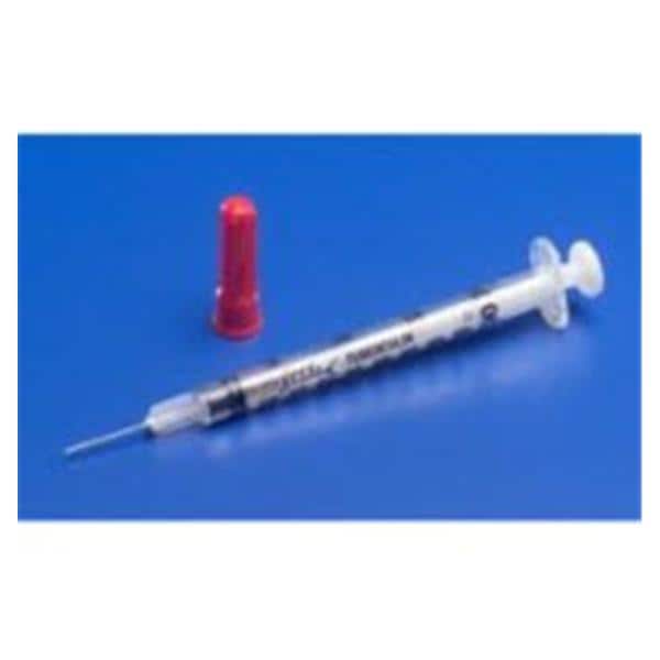 Monoject TB Syringe/Needle 25gx5/8" 1cc Detachable Needle Cnvntnl LDS 100/Bx product image