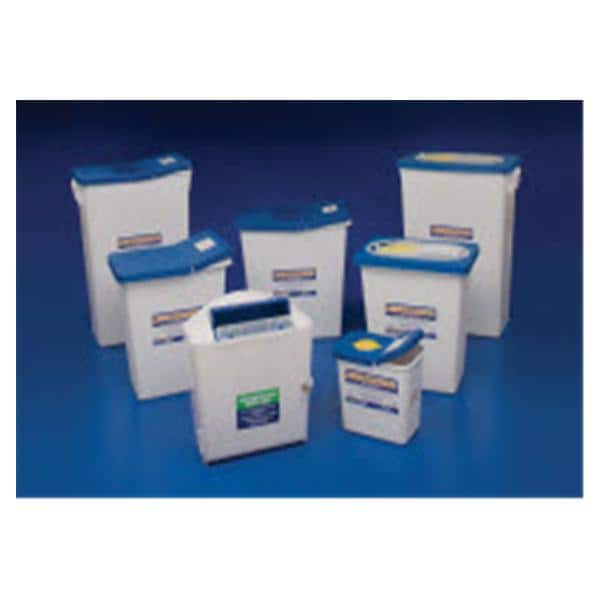 PharmaSafety Pharmaceutical Waste Container 2gal White 7.25x10.5x10" Plastic Ea, 20 EA/CA