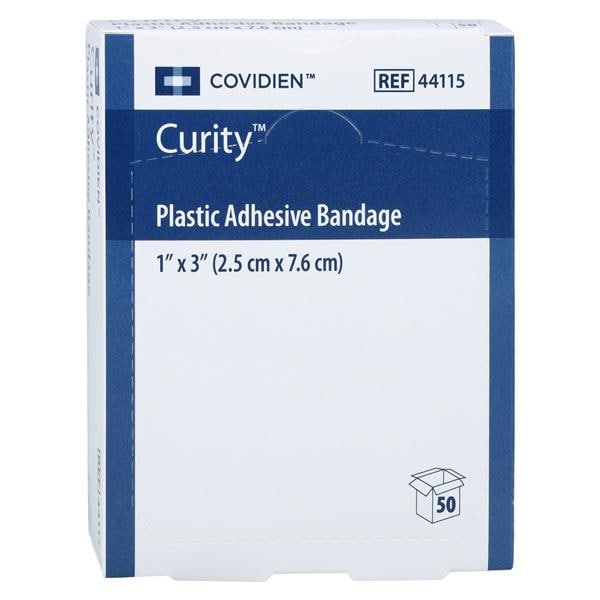 Curity Adhesive Bandage Plastic 1x3" Tan Sterile 50/Bx product image