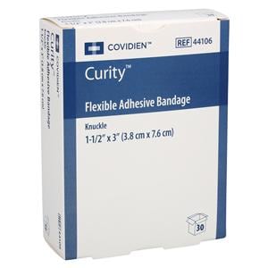 Curity Adhesive Bandage Fabric 1.5x3" Tan Sterile 30/Bx, 40 BX/CA