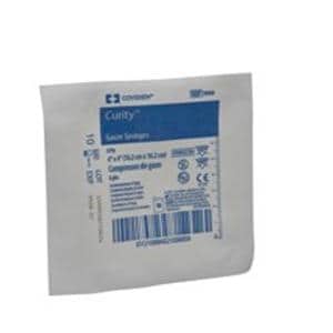 Curity 100% Cotton Gauze Sponge 4x4" 8 Ply Sterile USP Type VII LF