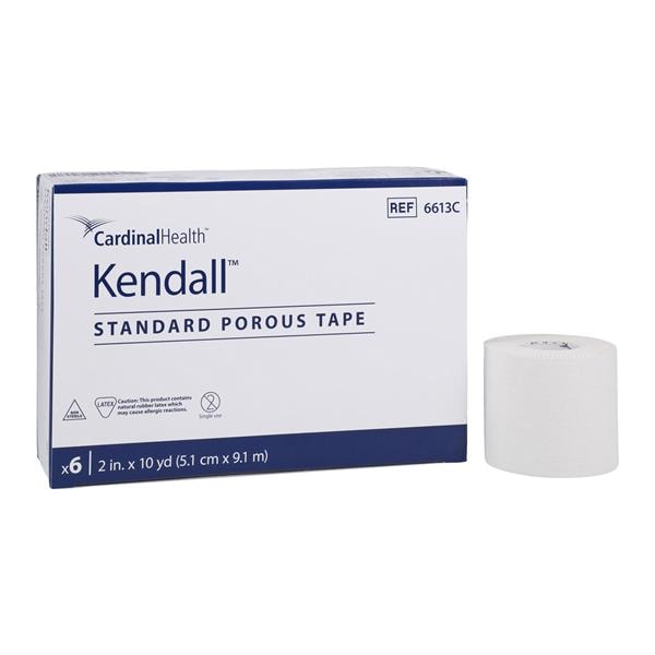 Kendall Medical Tape Cloth 2"x10yd White Non-Sterile 6/Bx, 12 BX/CA