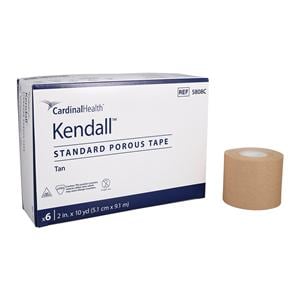 Kendall Tape Cloth 2"x10yd Tan Non-Sterile 6/Bx, 12 BX/CA