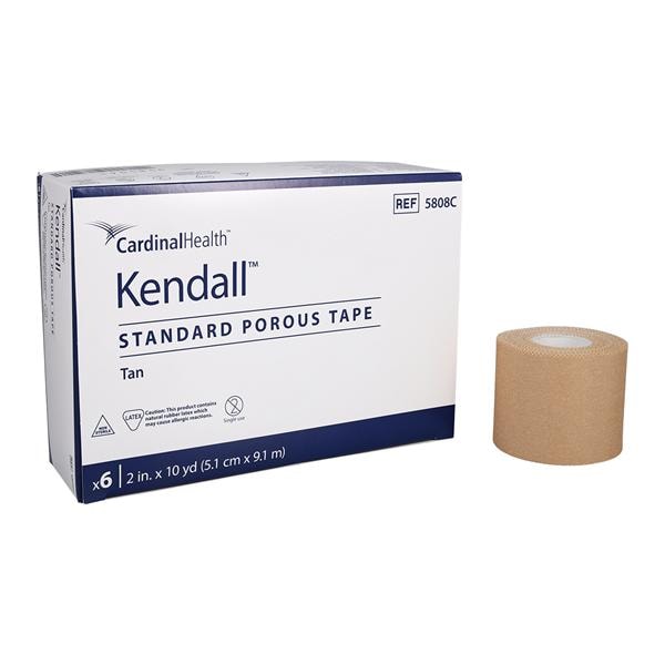 Kendall Tape Cloth 2"x10yd Tan Non-Sterile 6/Bx, 12 BX/CA