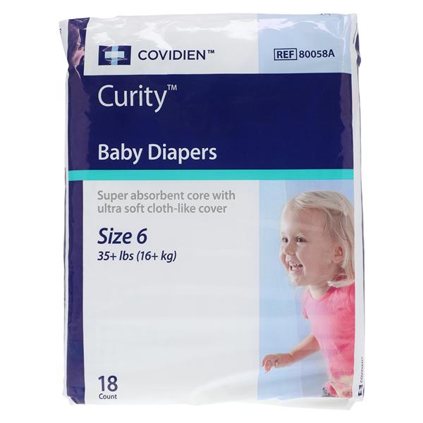 Curity Diaper Heavy Size 6/2XL Over 35lb 18/Pk, 8 PK/CA