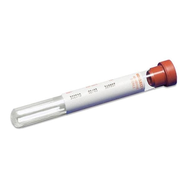 Monoject Blood Collection Tubes Red Non-Silicone 16x100mm 10mL Glass 1000/Ca