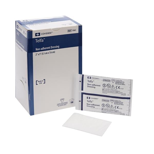 Telfa Ouchless Cotton/Polyester Gauze Pad 2x3" Sterile Non-Adherent Wt Abs Ltx