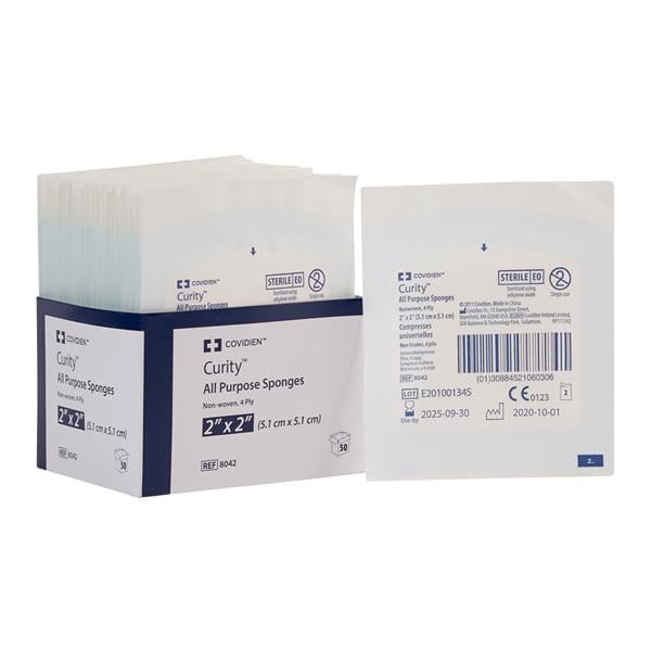 Versalon Rayon/Polyester Blend All Purpose Sponge 2x2" 4 Ply Sterile NWvn LF product image