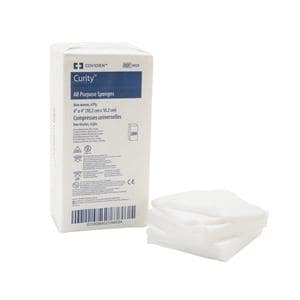 Curity Rayon/Polyester Blend Gauze Sponge 4x4" 4 Ply Non-Sterile Non-Woven LF, 10 PK/CA