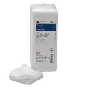 Curity 100% Cotton Gauze Sponge 4x4" 12 Ply Non-Sterile USP Type VII LF