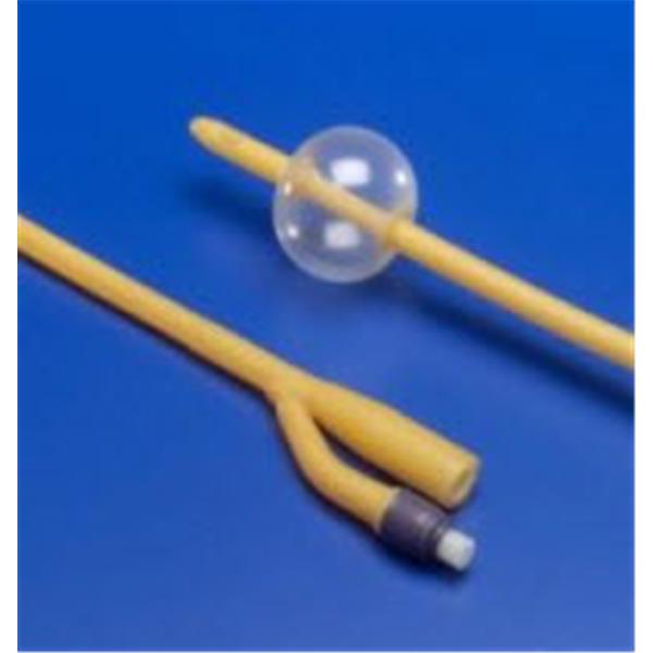 Dover 2-Way Foley Catheter Straight Tip Silicone Coated 14Fr 30cc
