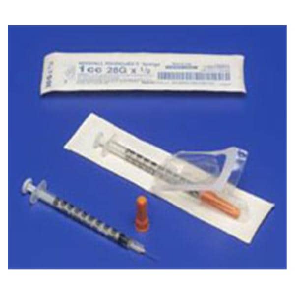 Monoject Insulin Syringe/Needle 30gx5/16" 1cc Conventional Low Dead Space 300/Ca
