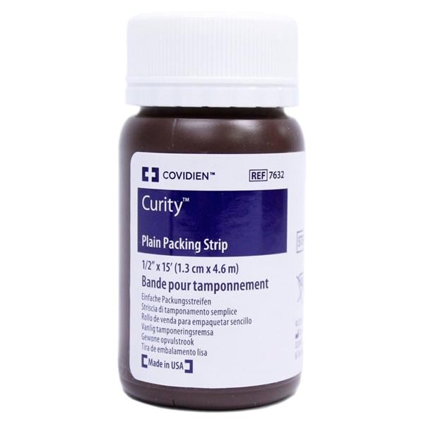 Curity 100% Cotton Strip Packing 1/2"x5yd Sterile, 12 BT/CA