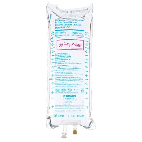 IV Injection Solution Potassium Chloride 0.22%/Dextrose 5%/Sodium...