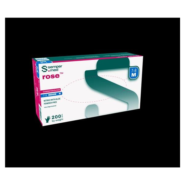 rose Nitrile Exam Gloves Small Fuchsia Non-Sterile 200/Bx