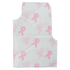 Exam Cape 30 in x 21 in Pink Ribbon Disposable 100/Ca