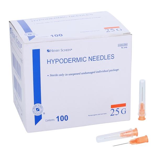 Hypodermic Needle 25gx5/8" Conventional 100/Bx, 100 BX/CA