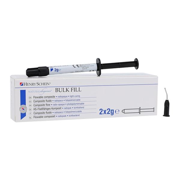 Natural Elegance Bulk Fill Composite A2 Syringe Refill 2x2Gm