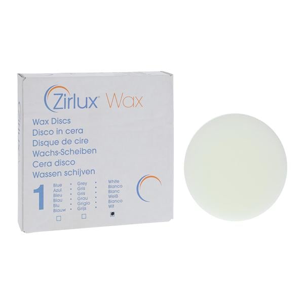 Zirlux Wax Disc White 98.5x14mm Ea