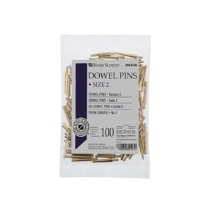 Dowel Pin Brass #2 Medium 100/Pk