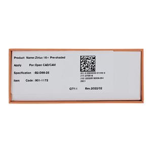 Zirlux 16+ Zirconia Disc B2 98x25 Ea