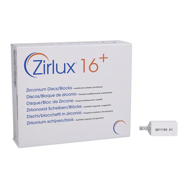 Zirlux 16+ Zirconia Block A1 40x19x15mm 6/PK