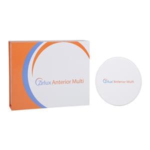 Zirlux Anterior Multi Zirconia Disc A1 98x25mm Ea