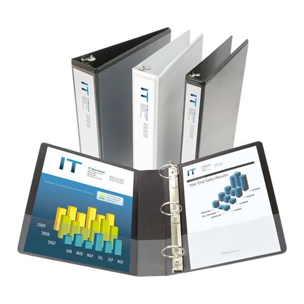 Just Basics Basic Round-Ring View Binder 2 in Rings Black 1/PK