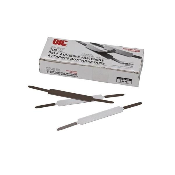 OIC Self-Adhesive Fasteners 1 in Capacity 100/Box 100/Bx