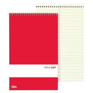 Steno Books 6 in x 9 in Gregg Ruled 70 Sheets Green Tint 12/Pack 12/Pk