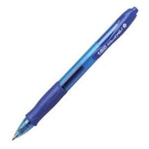BIC Retracting Gel Rollerball Pen Medium Point 0.7 mm Blue 12/Pk