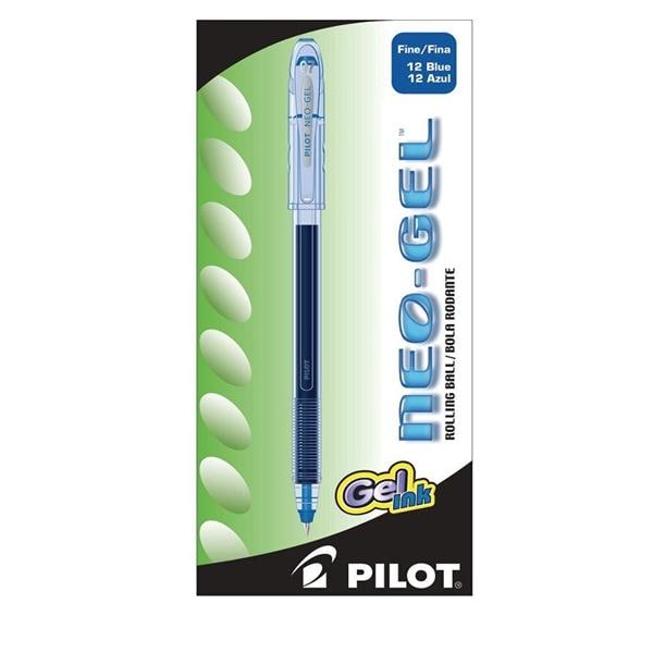 Neo-Gel Rollerball Pen Fine Point 0.7 mm Blue 12/Pack 12/Pk