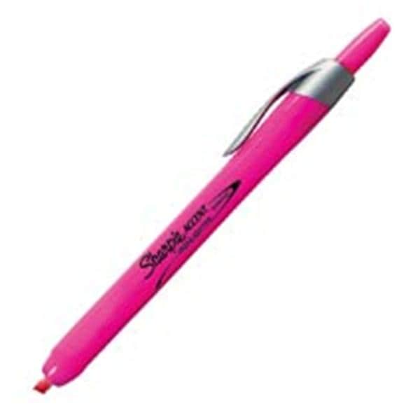 Sharpie Accent Retractable Highlighters Fluorescent Pink 12/Pack 12/Pk product image
