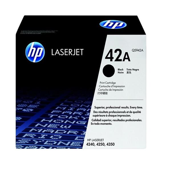 HP 42A Black Original Toner Cartridge (Q5942A) Ea