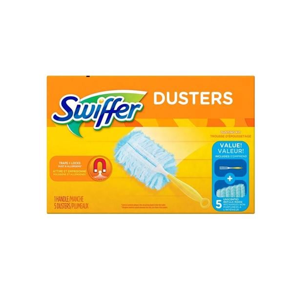 Swiffer Duster Starter Kit White Plastic Handle Each Ea