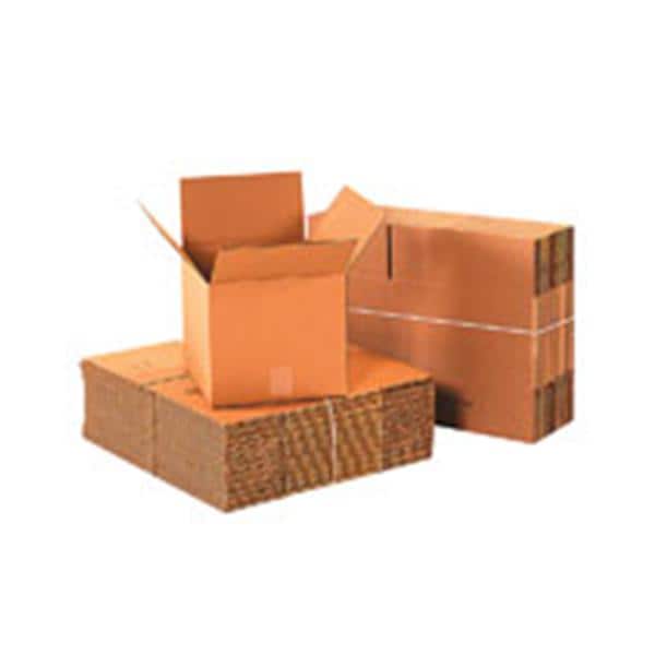 Corrugated Cartons 6 in x 6 in x 4 in Kraft 25/Pk